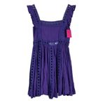 NWT Buddy Love Adams Mini Dress Womens M Purple Ruffle Lace Dainty Cottagecore Size M Photo 3