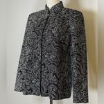 Alex Evenings | Black Embellished Zip Front Formal Jacket Women’s Size Medium Photo 1