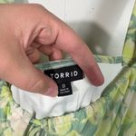 Torrid Green Babydoll Cut Floral Mesh Material Wide Strap Plus Size Tank NWT 0X Photo 3