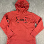 Under Armour Women's Hoodie Coral Pink Medium Fleece ColdGear Photo 0