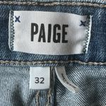 Paige Jax Cut Off Jean Shorts Mens 32 Light Wash Denim Stretch Raw Hem Casual Photo 4