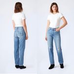 SLVRLAKE Stella High Rise Straight Distressed Premium Jeans Sz 31 Photo 1