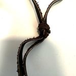 Tomahawk ax pendant necklace on cord Brown Photo 8