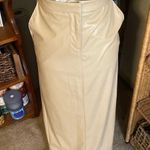 ZARA  Faux Tan Leather Pencil Skirt Photo 0