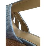 Michael Kors Light Blue Logo Espadrilles Wedges Size 6.5 Photo 8