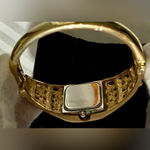 Vintage Elegant Gold and Black/Blue Women's Quartz Bracelet Watch Photo 2