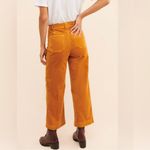 Paige | Nellie Wide Leg Corduroy Culotte in Marigold | 26 Photo 4