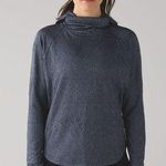 Lululemon Pick Up The Pace Running Luon Spray Jacquard Blue Denim Black Photo 0