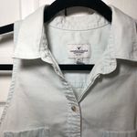American Eagle Lightwash Denim Chambray Sleeveless Tank Top Size S Photo 1