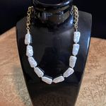 Boutique White & Gold Choker Faux Pearl Photo 1