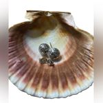 HAN sterling silver textured ball earrings for pierced ears. Photo 1