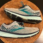 Brooks  Navy and Gray Athletic Shoes Photo 7