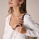 RIHOAS The White Square Neck Sweater Mini Dress M 74 Size M Photo 3