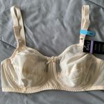 Bali Vintage 60s Bra Beige Original Full Coverage 36C Pinup Bullet Bra Floral NWT Photo 3