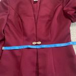 Alex Evenings  Women's Deep Red Blazer Size 4 Photo 6