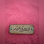 Lucky Brand ‎ Leather Floral Embossed Patch Canvas Tote bag Photo 4