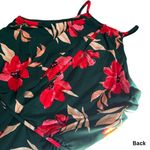 Maggy London  Green Floral Cropped Wide Leg Halter Jumpsuit Sleeveless NWOT 2 Photo 3