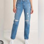 Levi's 501 Original Fit Medium Wash Distressed Straight Leg Jeans 26 x 30 Photo 3