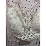 Zenana Outfitters White Lace Criss Cross Strappy Bralette Crop Top Plus Size 1X Photo 1