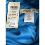 Arden B  Sweetheart Double Rope Halter Dress Tropical Turquoise Size 2 Satin Glam Photo 7