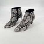 Worthington  Lorna Snakeskin Ankle Booties Women 9.5 Pointed Toe Memoryfoam Zipup Photo 4