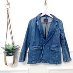 Gap Denim Blue Long Sleeve Classic Fit Blazer Size 6 Photo 1
