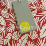 Boden Red and White Leaf Print Long Sleeve Dress size 6R brand new with tag Photo 10