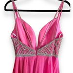 Vienna Prom Dress Pink with Silver Rhinestones Size 2 Photo 5