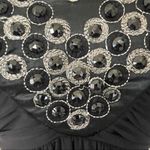 Soprano  Black sleeveless dress with embellished V neck Photo 4