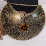 Sam Edelman  Jaded Boho Hippie Fringe Gypsy Leather Metal Handbag Clutch Read! Photo 13