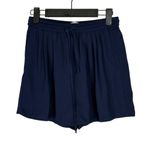 J.Crew High Rise Dressy Pull On Tassel Drawstring Waist Tie Short XXS Navy Blue Photo 12