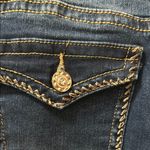 Bamboo  Blue Denim Jeans Mid-rise Flare Jeans Size 9 Photo 5