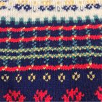 EDINBURGH Lambswool Cardigan Sz M VTG 80's Oversize Holiday Cozy Made Scotland Black Size M Photo 6