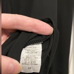 Veronica M  Black Faux Wrap Surplice Long Sleeve Blouse Photo 2