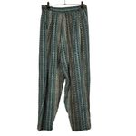 Jessica Simpson Cameren Blue & Brown Printed Pull On Pants XXL Photo 2