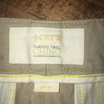 J Crew tan chino size 6 flat front classic shorts Tan Photo 2