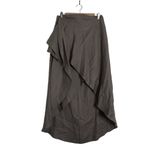 Bondi Born Taupe Midi Wrap Skirt Japanese Linen Size M Photo 1