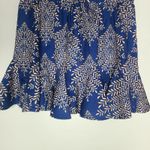 Cupshe Women's Summer Navy Print Skirt Ruffled Hem A-line Mini Size L Photo 2