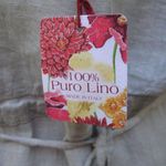 NWT Pure Lino 100% Linen V Neck Midi Dress S M L XL Tan Size undefined Photo 8