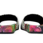 Johnny Was | Size 10 | Zebra and Floral Print Tropical Beach Pool Slides Sandals Photo 5