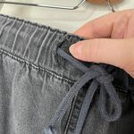 SO  Juniors Super High Rise Black Cargo Jogger Drawstring Denim Jeans Size 5/27 Photo 6