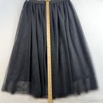 Divided H&M M Medium Midi Skirt Black Tulle Holiday Whimsigoth Fairycore Witchy Photo 7
