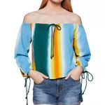 BCBGeneration Faded Stripe Top, Size XL EXCELLENT! Retail $78 Photo 0