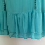 Super Cute Embroidered Dress with Ruffle Bottom Excellent Condition Green Photo 4