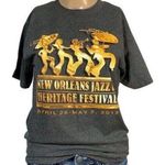 Unisex T Shirt Top New Orleans Jazz and Heritage Festival 2013 Gray Small Photo 0