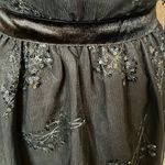 LICHI Whimsical Goth Formal Lace Beaded Long Sleeve Black Dress Size XS Photo 7