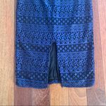 Just Me 🆕  | Navy Blue Lace Slit Dress Cutout Photo 0