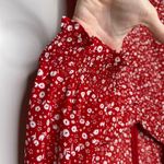 Bardot Millie Midi Dress In Red Ditsy Floral Size 6 Photo 8