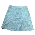 Rip Skirt Womens Small Blue White Floral Leaf A Line Casual Skirt Photo 1