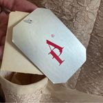 Adrianna Papell  Cream Pearl Embellished Floral Textured Tie Belted Jacket Size 8 Photo 10